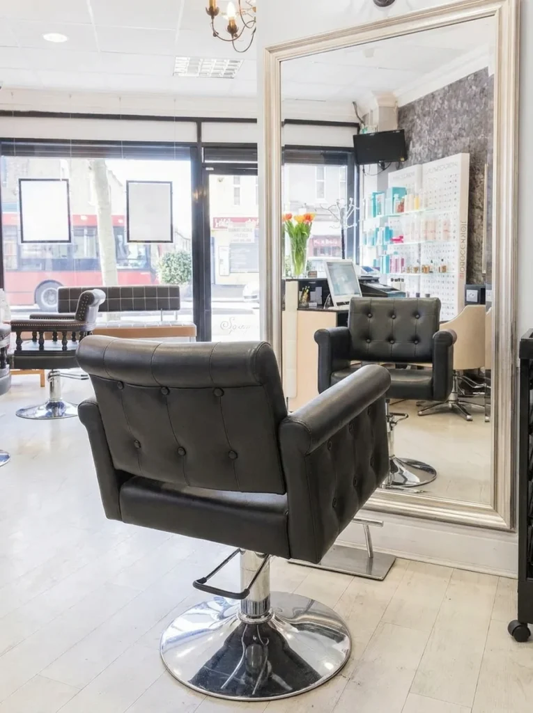 Leather_styling_chair Balayage Dulwich
